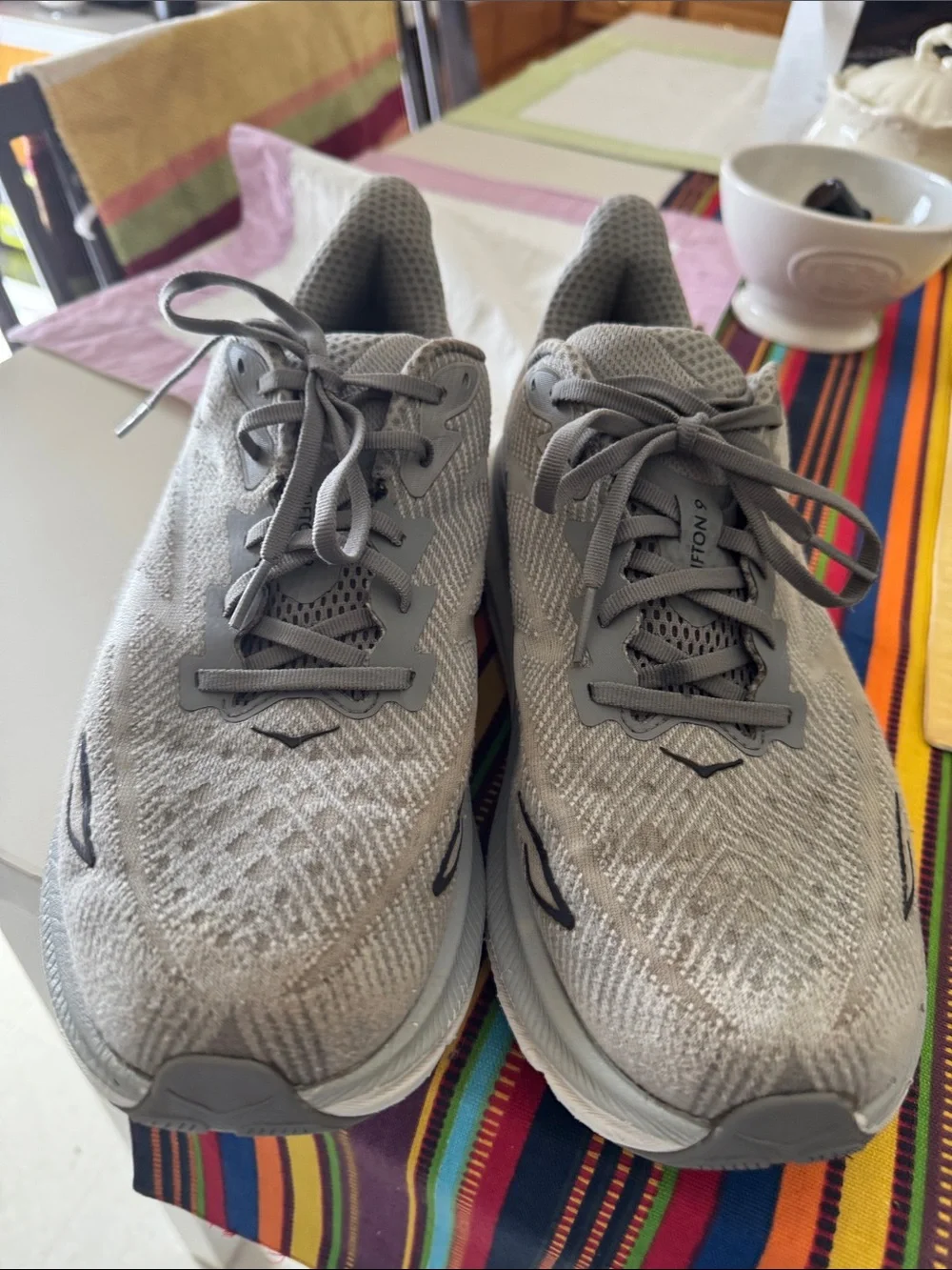 MENS HOKA GRAY SNEAKERS